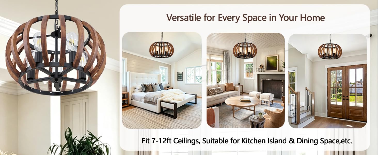 Dining Room Light Fixture Pendant Lighting Transform Your Space with Rustic Farmhouse Elegance