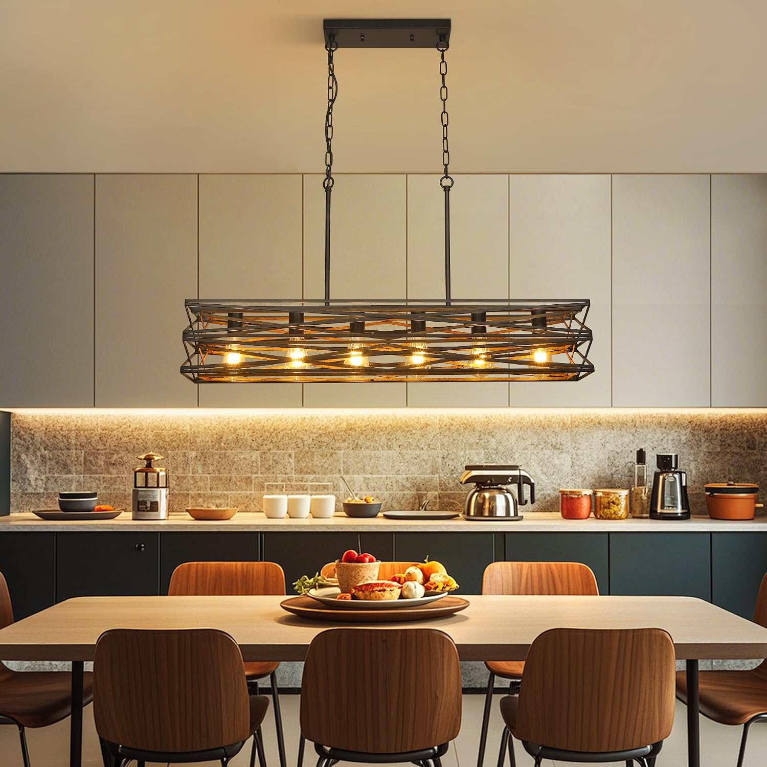 rectangle chandelier
