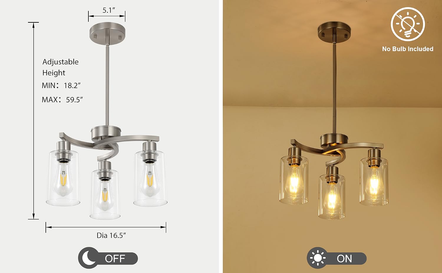 candelabro cepillado